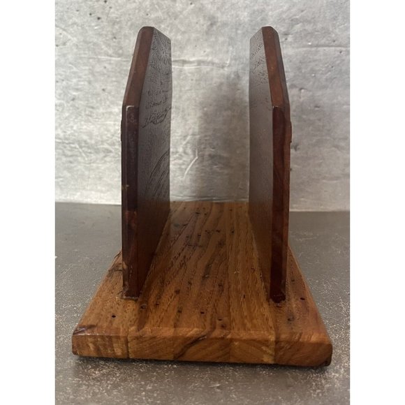 Vintage Handcrafted Wood Wooden Christian Cross Napkin Letter‎ Holder Handmade - Picture 3 of 9